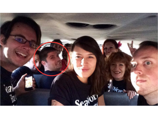 a PETA picture of protesters who got arrested protesting SeaWorld