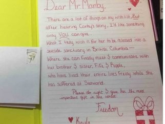 Teenager's letter to Joel Manby